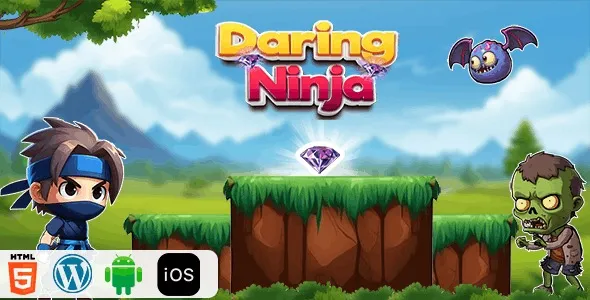 Daring Ninja – HTML5 Construct3 Game