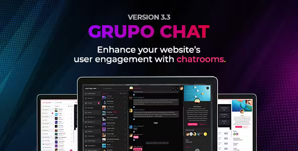 Grupo Chat – Chat Room & Private Chat – Video Chat & Audio Chat – Group Video Chat – PHP Chat Code [Extended Version] 3.10