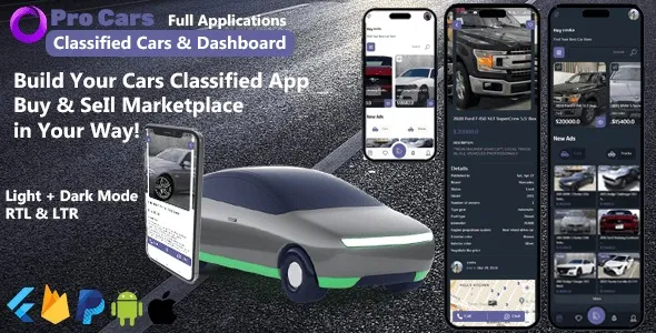 Pro Cars Classified – Buy and Sell Marketplace Flutter App