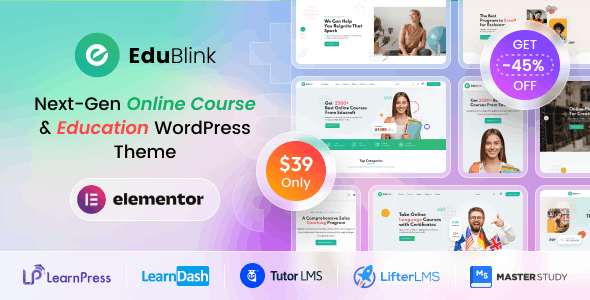 EduBlink – Education & Online Course WordPress Theme 2.0.1