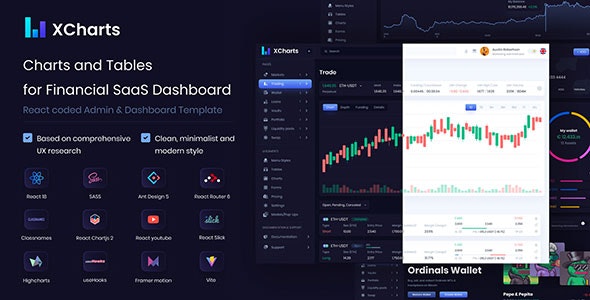 XCharts – Charts and Tables for Financial SaaS Dashboard 1.6.1