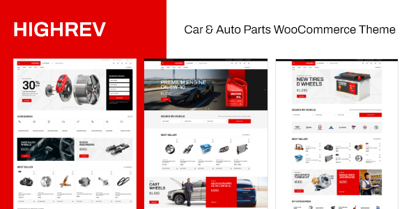 HighRev – Car & Auto Parts WooCommerce WordPress Theme