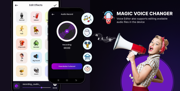 Magic Voice Changer – Voice Effects – Sound Effects – Voice Audio Effects