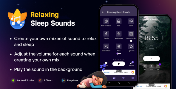 Relaxing Sleep Sounds – Sleep Melodies – Sleep Tracker – Bedtime Reminder