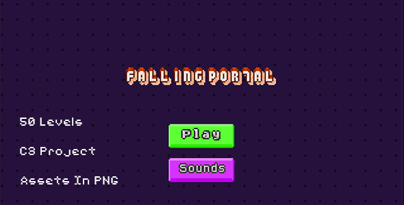 Falling Portal | 50 Levels | Construct3