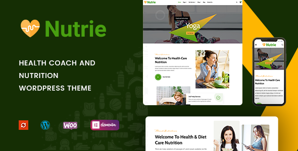 Nutrie – Health Coach and Nutrition WordPress Theme 1.0.9