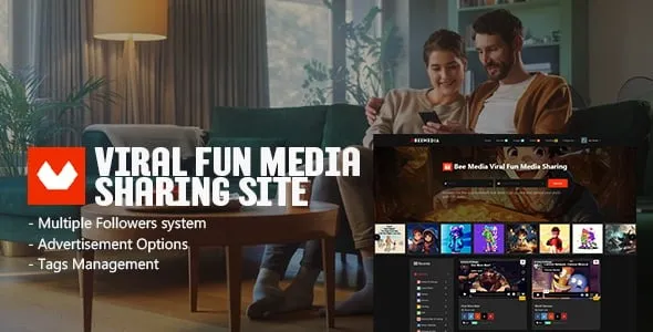 Beemedia – Viral Fun media Sharing Script Theme