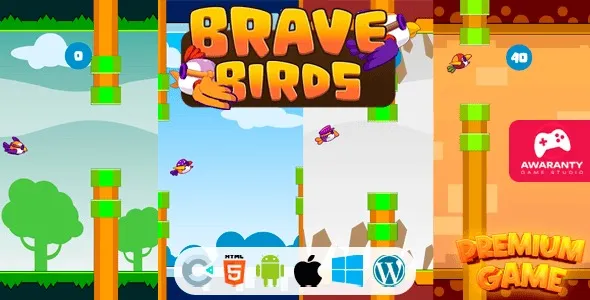 Brave Birds – HTML5 Game (Construct 3 | AdMob | APK)