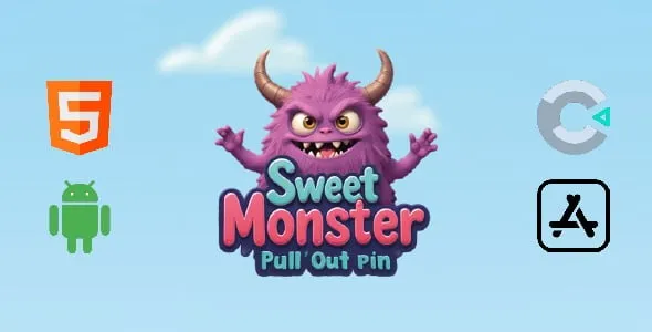 Sweet Monster – Pull Out Pin – HTML5 Construct3 Game