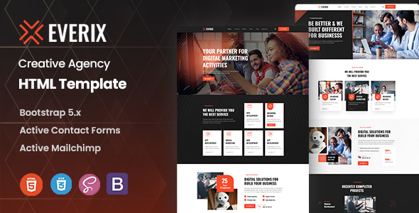 Everix – Creative Agency HTML Template