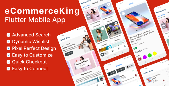 eCommerceKING APP – Multi-vendor Online Store Android and IOS Flutter App