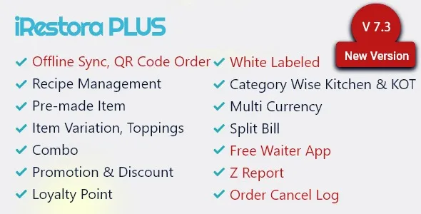 iRestora PLUS – Next Gen Restaurant POS