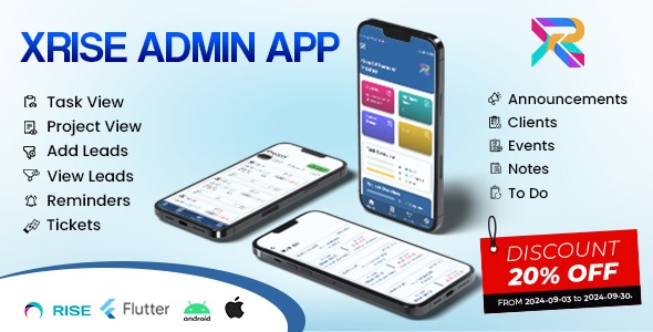 Xrise Admin/Staff Mobile App for Rise CRM 1.0.3