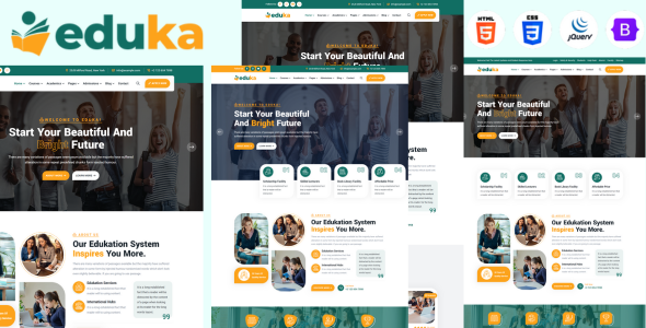 Eduka – School, College, University And Courses HTML5 Template