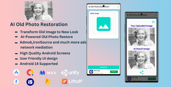 AI Old Photo Restoration App with ironSource Mediation