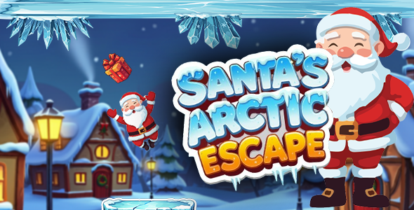 Santas Arctice scape – Construct 3 Game (HTML5, AdMob, C3P)