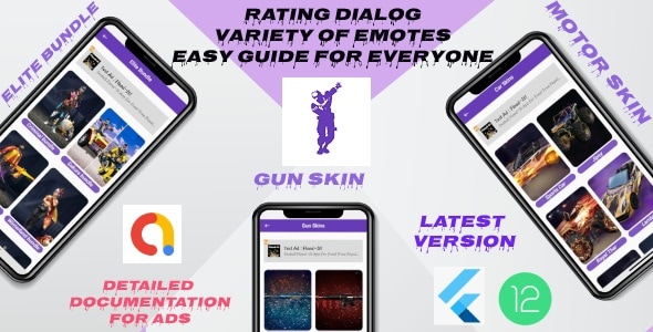 Android FF Emotes – emotes and dances (PUBG, Free Fire) ( Android 5 to Android 12 Supported) Flutter
