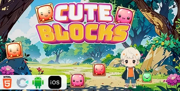 Cute Blocks – HTML5 Construct3 Game