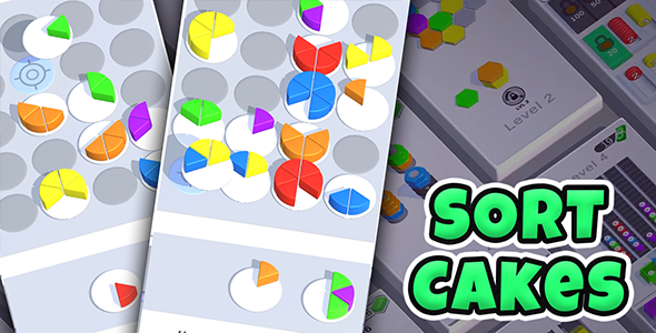 Sort Cakes – HyperCasual Puzzle Game – Unity
