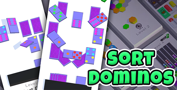 Sort Dominos – HyperCasual Puzzle Game – Unity