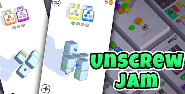 Unscrew Jam – HyperCasual Puzzle Game – Unity