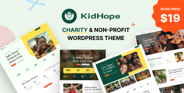 KidHope – Charity & Non-Profit WordPress Theme
