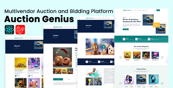 Auction Genius – Multivendor Auction and Bidding Platform