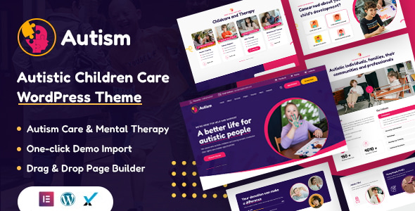 Autism – Autistic Children Care WordPress Theme 1.0.7