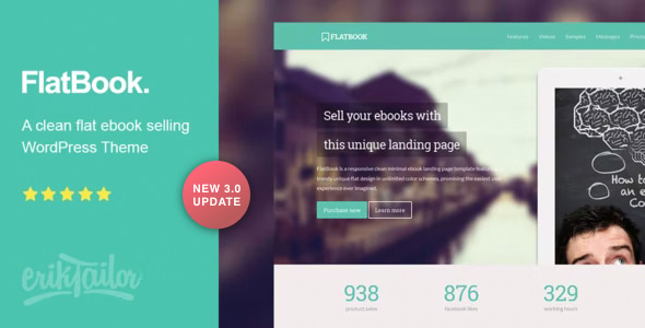 FlatBook – Ebook Selling WordPress Theme 3.2.4