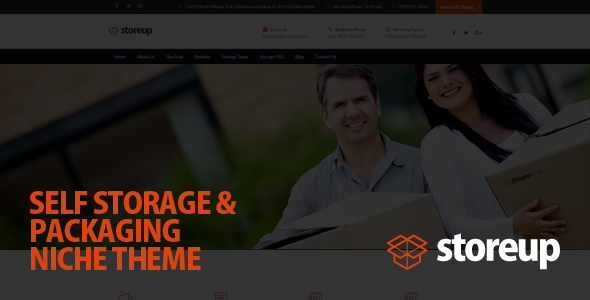 Storeup – Self Storage Business WordPress Theme