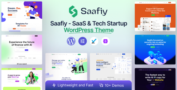 Saafiy – Saas & Tech Startup WordPress Theme 1.0.7