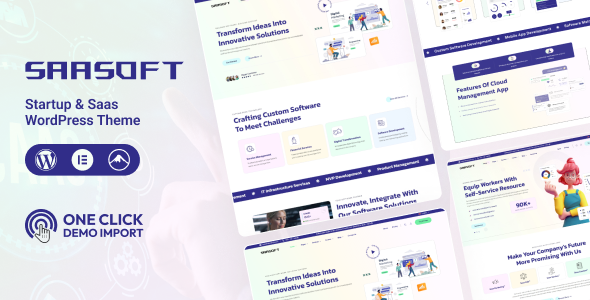 SaaSoft – Startup & SaaS Startup WordPress Theme 1.0.1