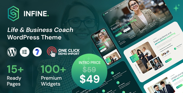 Infine – Life Coach and Business Coach WordPress Theme