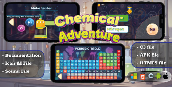 Chemical Adventure Game- Educational Game – HTML5, Construct 3