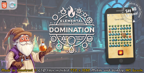 Elemental Domination – HTML5 Casual game