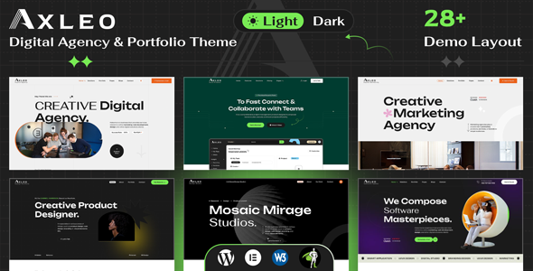 Axleo – Digital Agency WordPress Theme