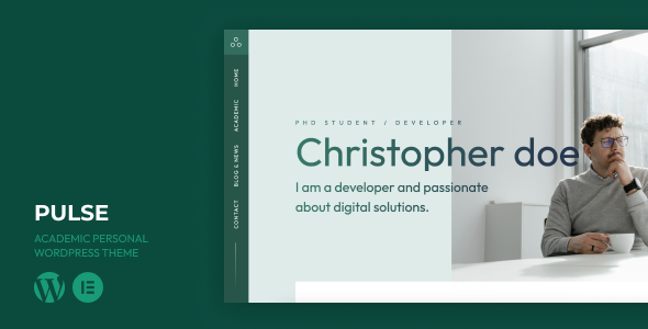 Pulse – Academic Personal WordPress Theme 2.0