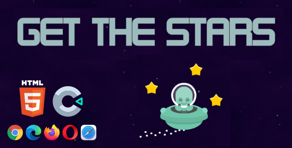 Get the Stars – HTML5 Game (Construct 3)