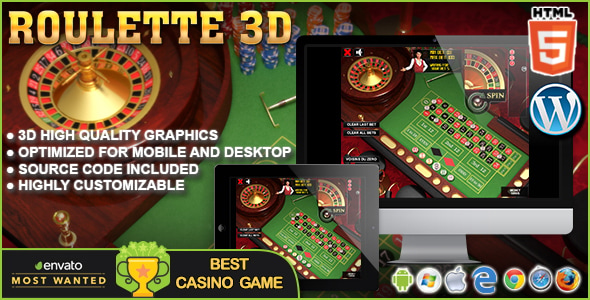 3D Roulette – HTML5 Casino Game