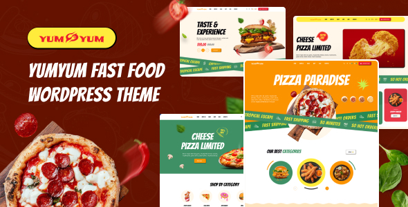 Yumyum – Fast Food Restaurant WordPress Theme 1.0.2