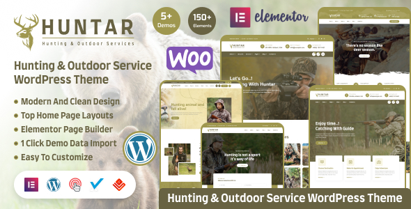 Huntar – Hunting & Outdoor Hobby WordPress Theme 1.0.8