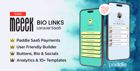 Meeek – Bio Links SaaS (Laravel)