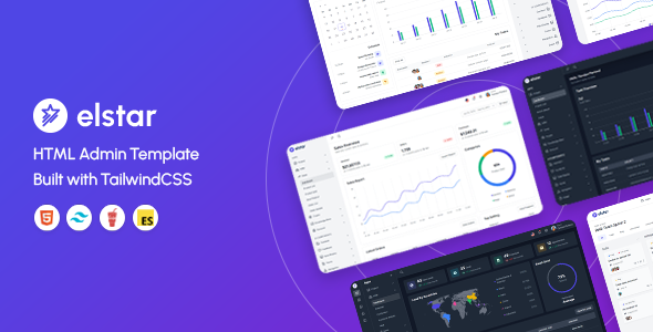 Elstar – Tailwind HTML Admin Template