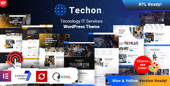 Techon – Technology IT Services WordPress Theme 2.0