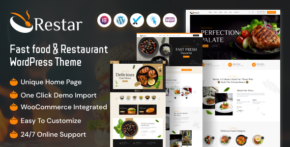 Restar – Fast Food & Restaurant WordPress Theme