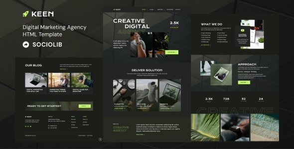 Keen – Digital Marketing Agency HTML Template