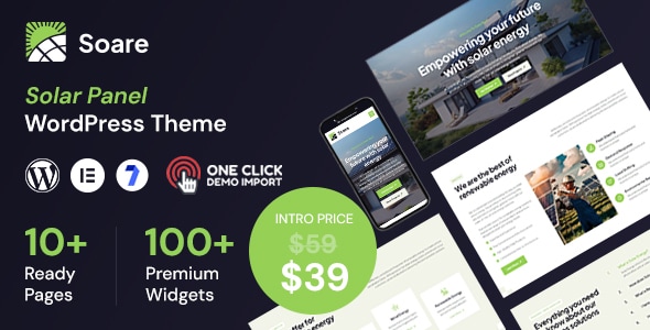 Soare – Solar Panel WordPress Theme 1.0.1