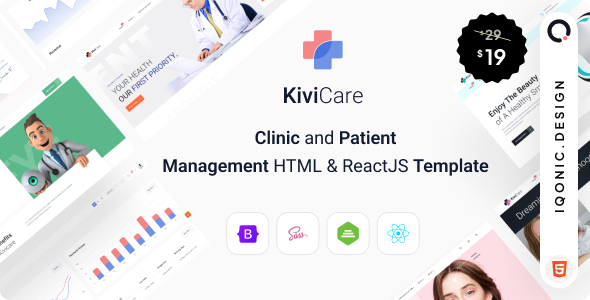 KiviCare(TM) – Clinic And Patient Management HTML & ReactJS Template