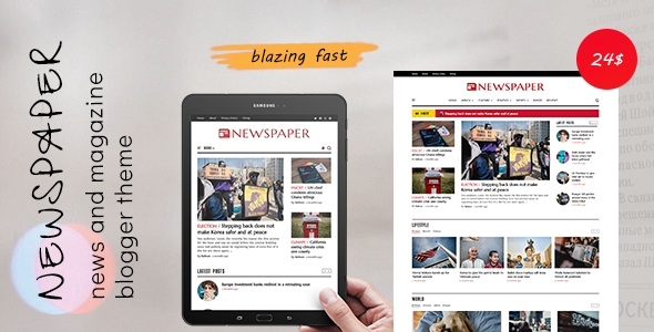 Newspaper – Classic News Blogger Theme