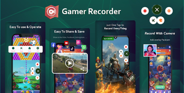 Gamer Recorder – No Root Required with Audio and Camera